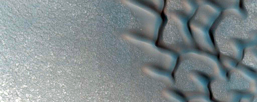 Small Dune Field on Crater Floor