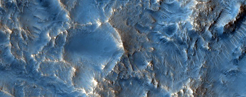 Rocky Impact Ejecta in Acidalia Planitia