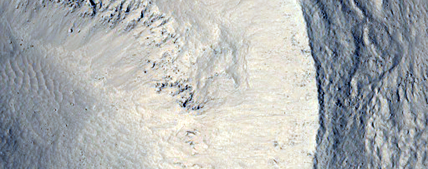 Fresh 1-Kilometer Impact Crater in Arcadia Planitia