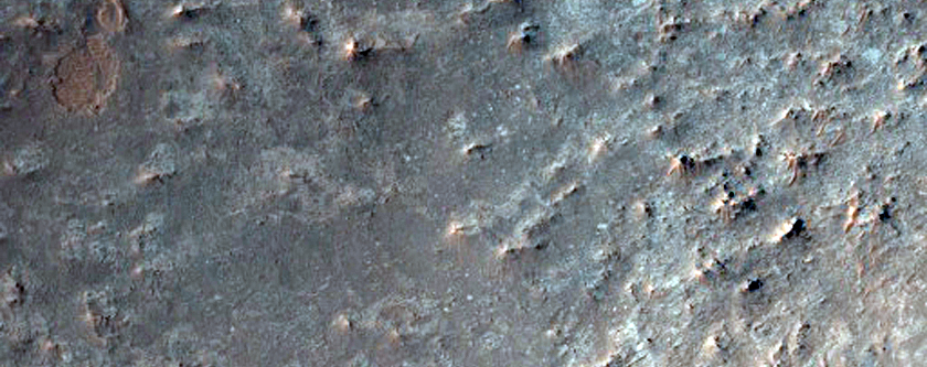 Central Structure of Leighton Crater