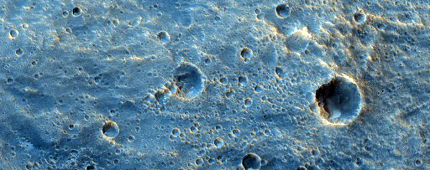 Ejecta from Well-Preserved Impact Crater
