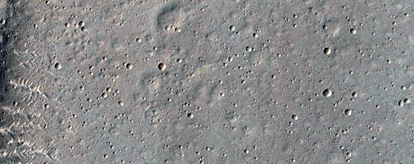 Channel Cut into Lunae Planum Visible in THEMIS Image I18225014