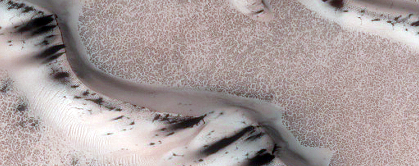 North Polar Dune Seasonal Defrost Monitor Site
