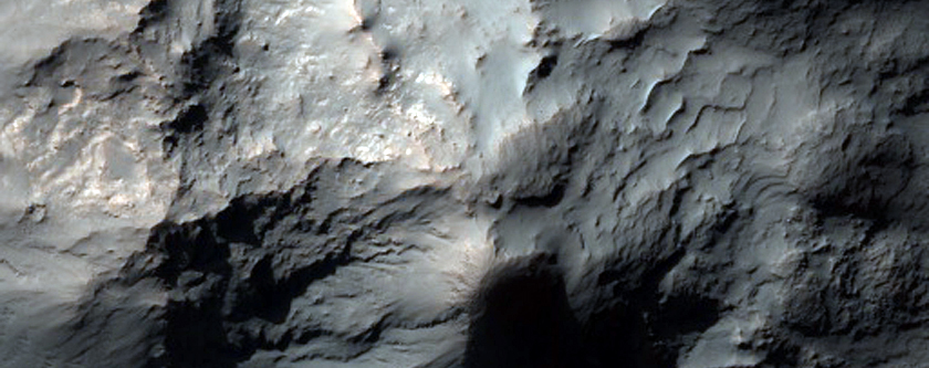 Well-Preserved Impact Crater with Central Uplift