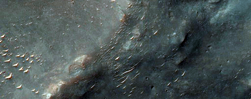 Floor of Crater in Tyrrhena Terra