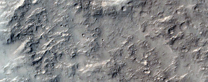 East of Isidis Region Crater or Escarpment