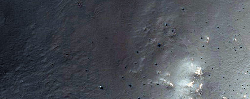 Well-Preserved 6-Km Impact Crater in Tharsis Region