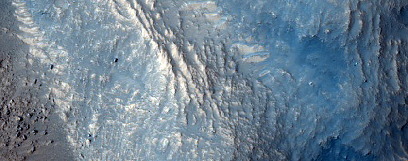 Rayed Crater West of Granicus Valles