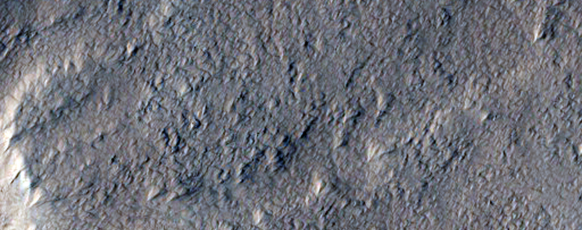 Valleys on North Rim of Cerulli Crater