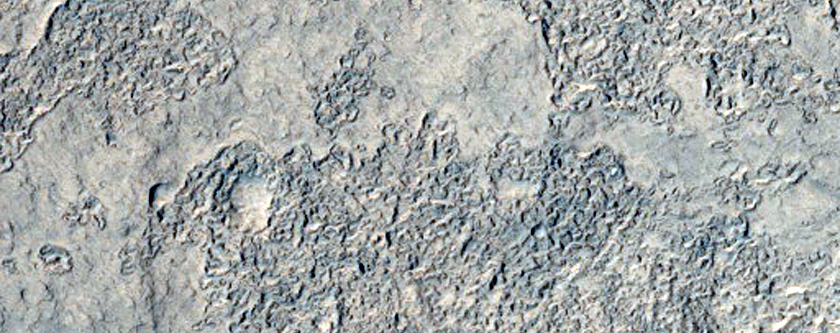East Side of Depression Visible in HiRISE Image PSP_008376_2175