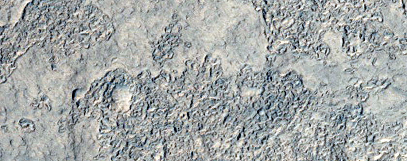 East Side of Depression Visible in HiRISE Image PSP_008376_2175