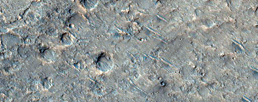 Valley Intersection with Shallow Crater Floor