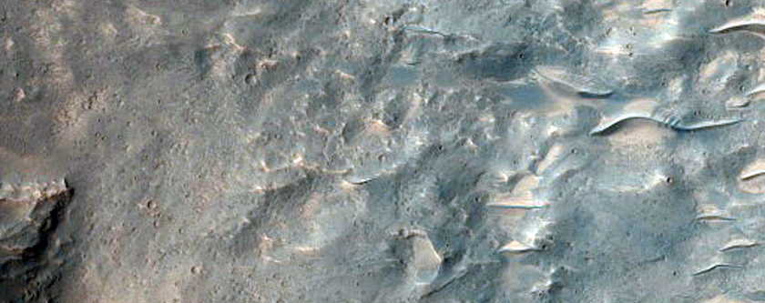 Eastern Portion of Well-Preserved 10-Kilometer Impact Crater