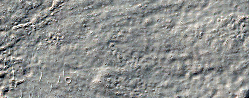 Crater in Bosporos Planum