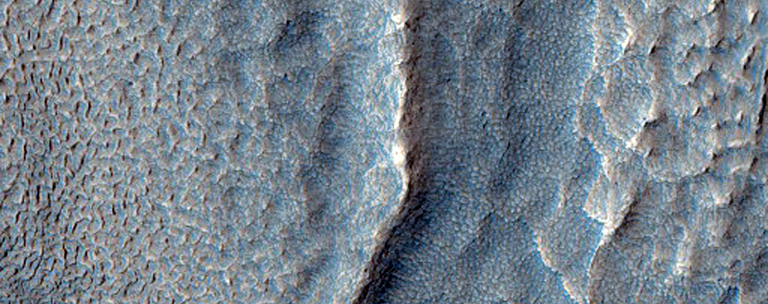 Fretted Terrain in Mamers Valles