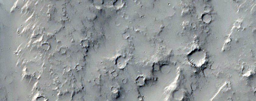 Channel and Fan System in Reuyl Crater