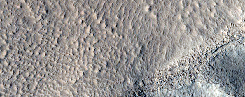 Rim of Northern Plains Crater