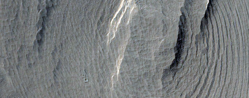 Layered Deposits on a Crater Floor