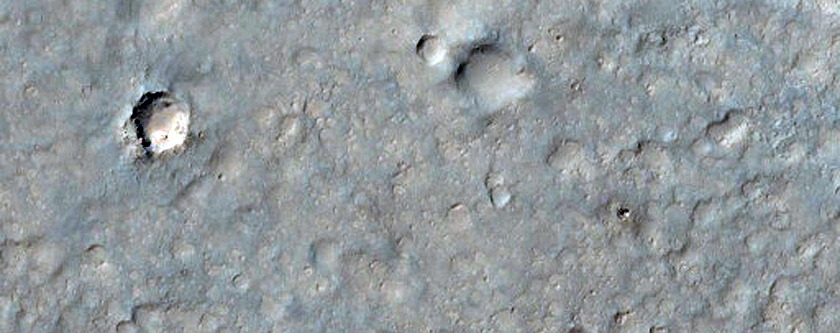 Northwest Portion of MSL Ellipse in Gale Crater