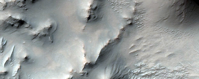 Eroded Bedrock Layers and Ridges