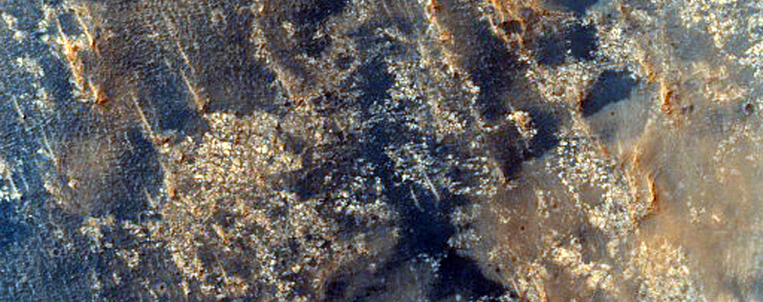 Bedrock on Crater Floor in Arabia Terra