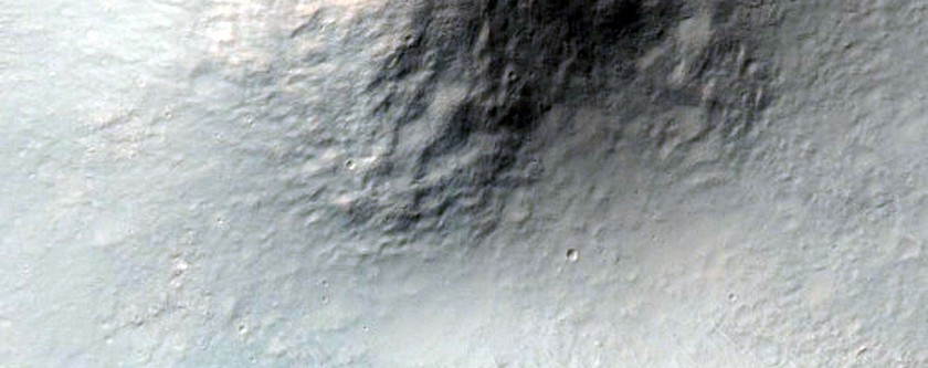 Well-Preserved Impact Crater with Central Uplift