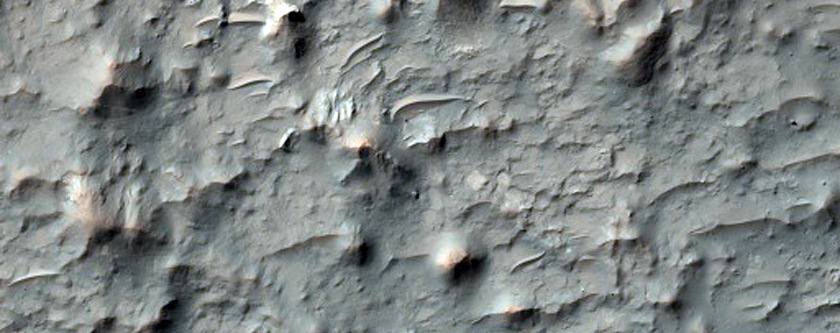 Central Mound in a Large Impact Crater