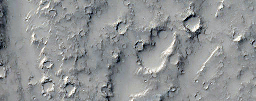 Channel and Fan System in Reuyl Crater