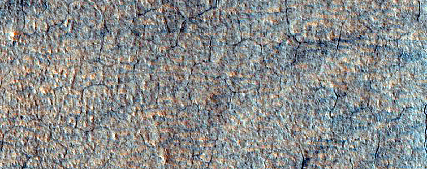Terrain with Layered Material and Circular Pits