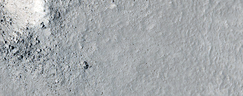 Small Fresh Crater in Rudaux Crater