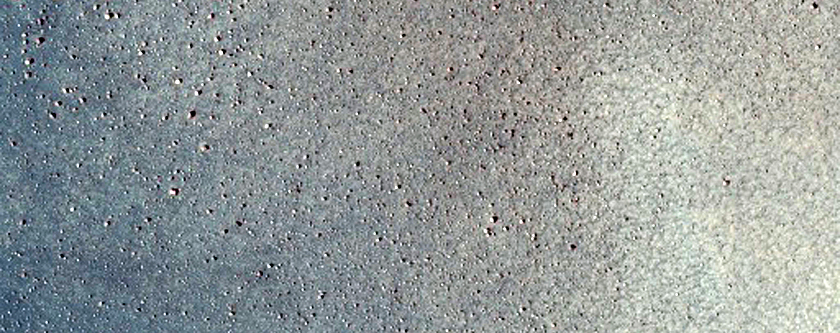 Central Peak of Northern Plains Crater