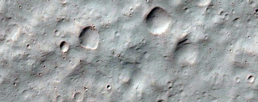 Fans and Other Features in Crater