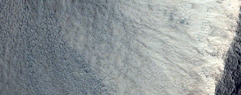 Layering Exposed in Crater