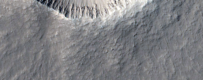 Recent Small Crater in Arabia Region