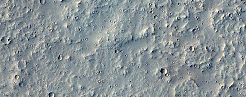 Circular Feature in Tharsis Region