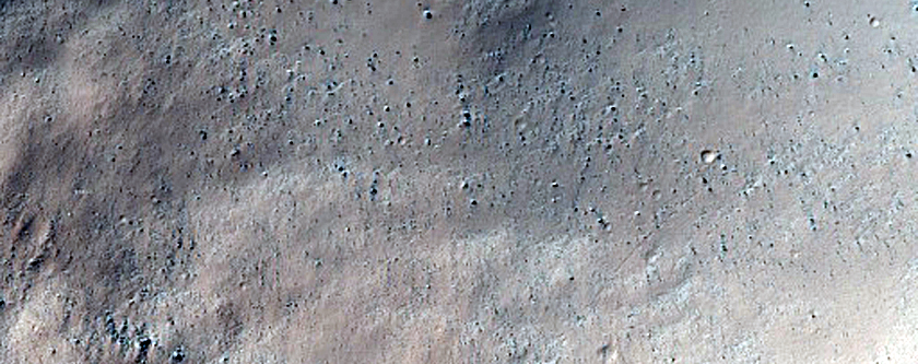 Crater Exposing Bedrock
