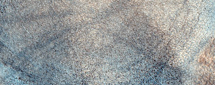 Pedestal Crater on Northern Plains