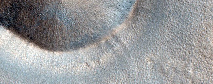 Sharp-Rimmed Crater on Northern Plains