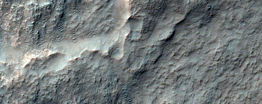 Fan on Floor of Terby Crater