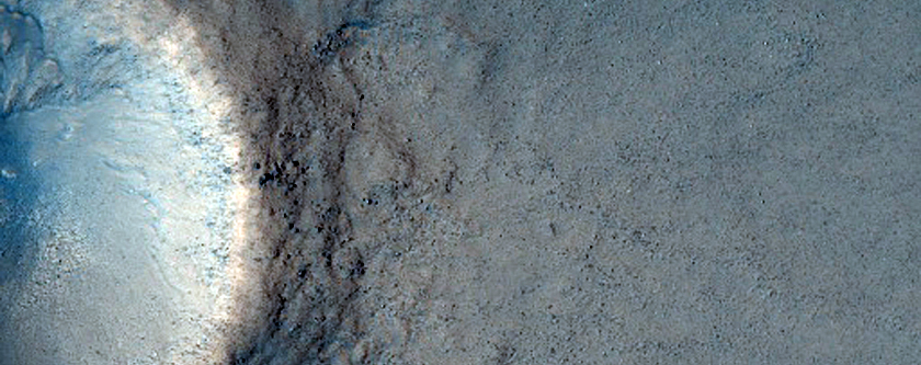 Crater in Acidalia Planitia