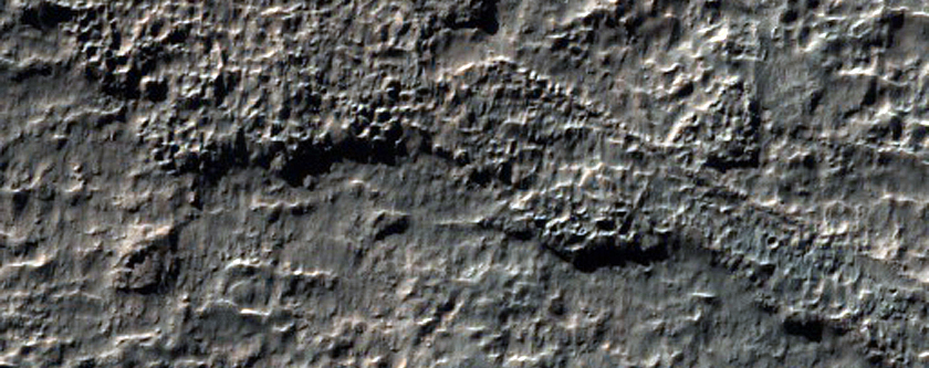 Sinuous and Branched Ridges in CTX Image G18_025129_1374_XI_42S170W