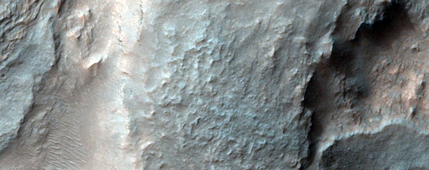 Layered Bedrock in Tyrrhena Patera