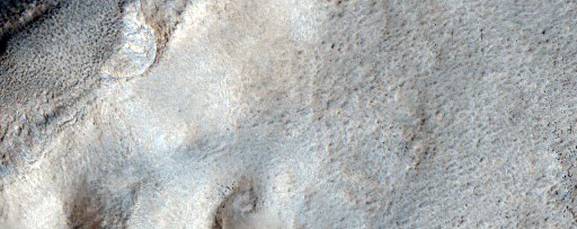 Channels Draining into Semeykin Crater