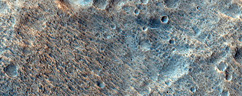 Shield-Shaped Feature in Simud Valles