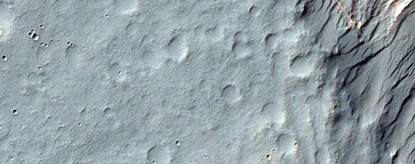 Well-Exposed Bedrock Layers in Northern Hellas Planitia