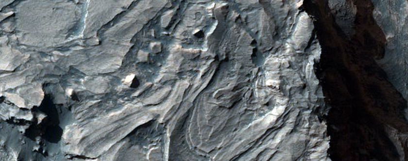 Caprock with Large Angular Clasts as Seen in MOC Image M20-00189