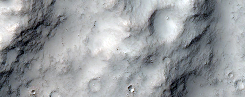 Crater West of Bernard Crater