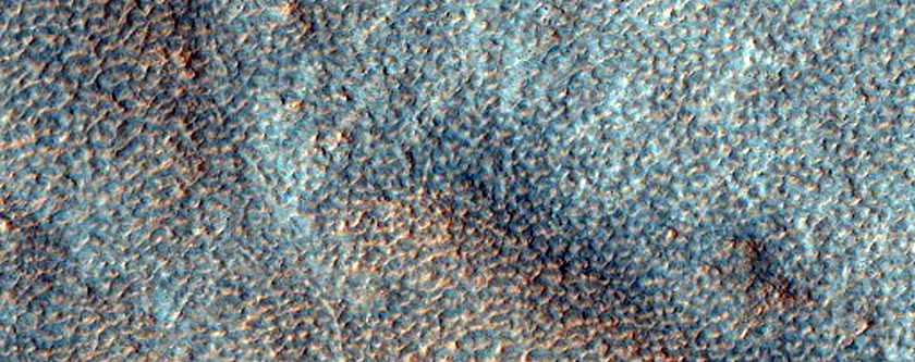 Possible Olivine in Ejecta of Northern Plains Crater