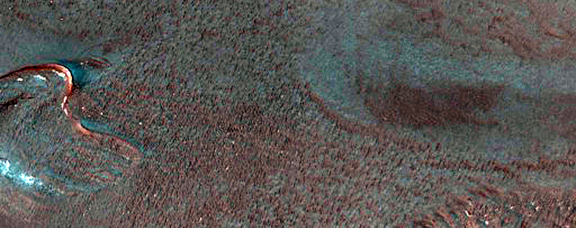Dunes and North Polar Outlier in CTX P21_009399_2597_XN_79N230W