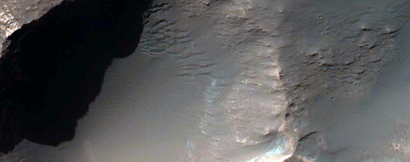 Possible Clays and Sulfates in Columbus Crater